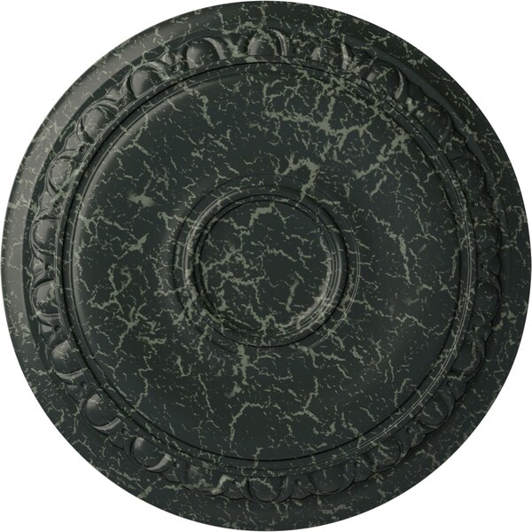 Ekena Millwork Caputo Ceiling Medallion (Fits Canopies up to 6"), 24 1/4"OD x 1 1/2"P, Painted Turtle Crackle CM24CAPTC - main